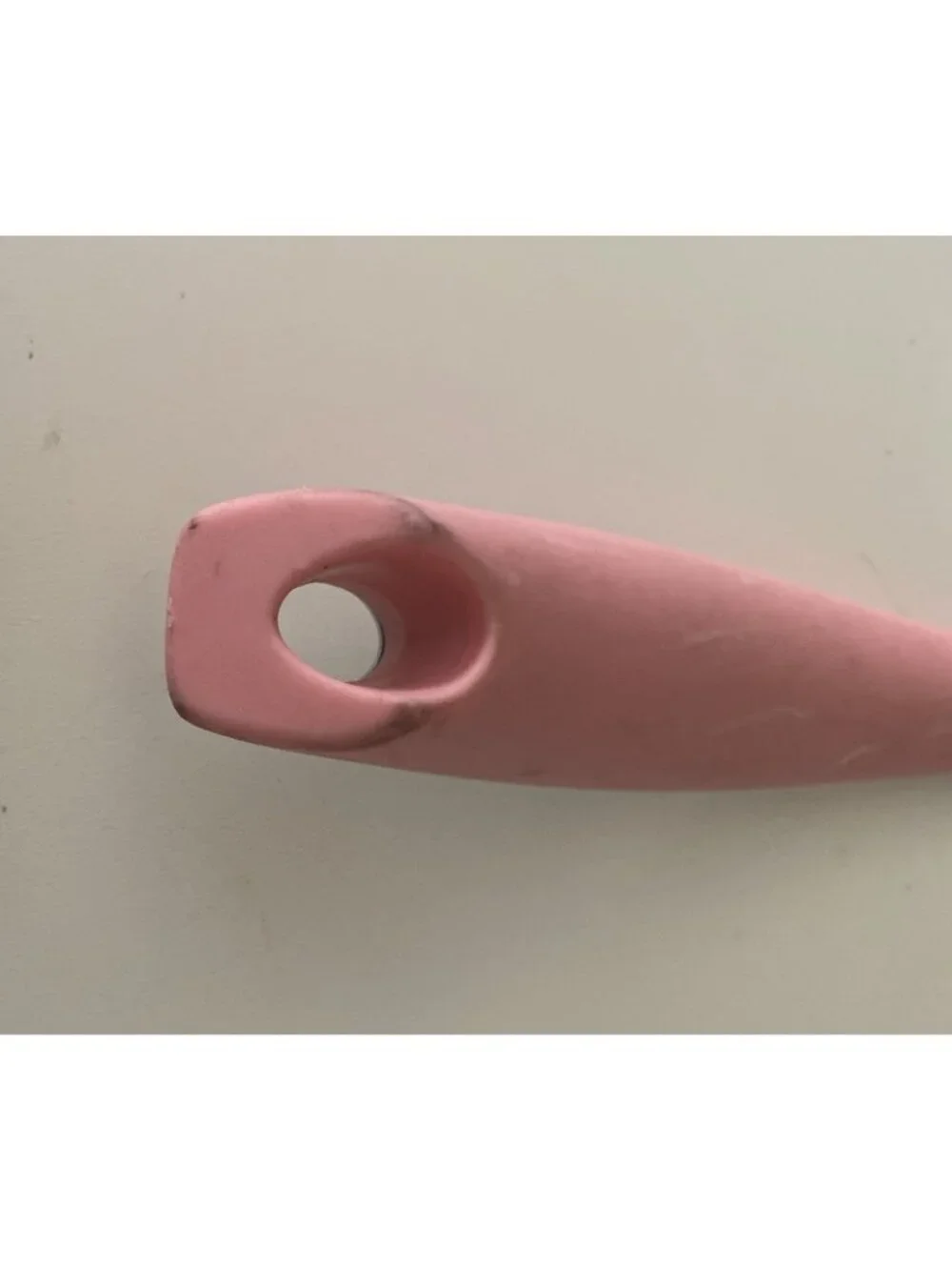 Cuisinart Pink And Gray Long Handled Nylon Soft Grip Cooking Serving Spoon